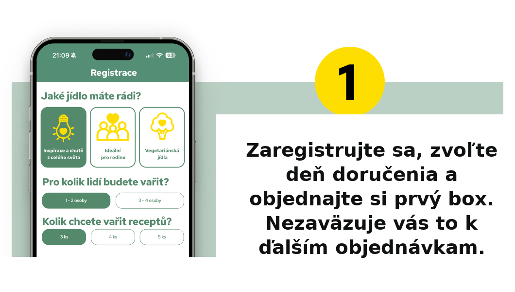 Krok 1: Zaregistrujte sa a objednajte si prvý box