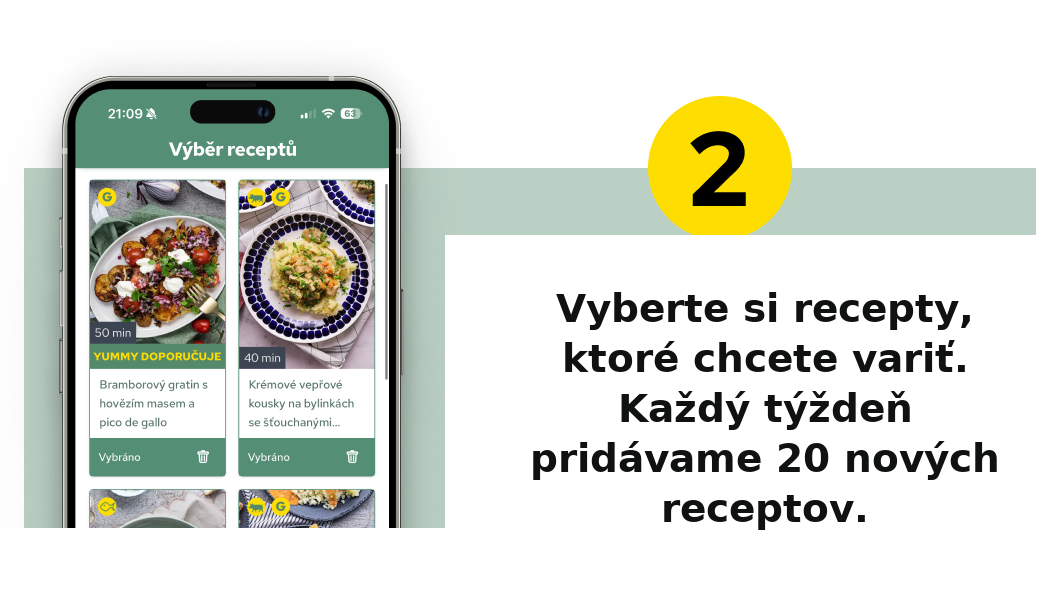 Krok 2: Vyberte si recepty